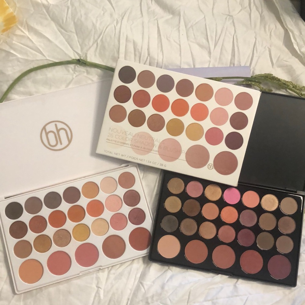 USED BH Neutral Eyeshadow & Blush Palette Bundle